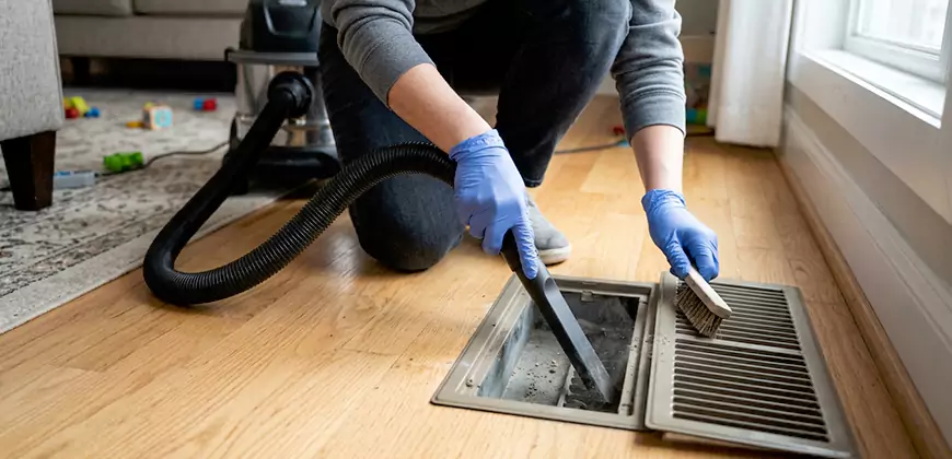 Ducted Heating Filter Cleaning in Sandy